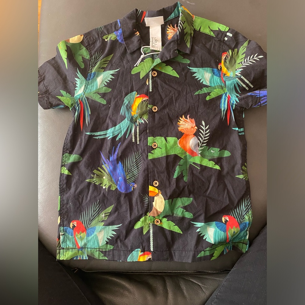 Boys button up short sleeve shirt